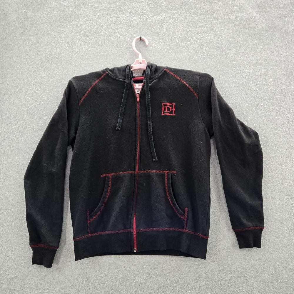 Blizzard Entertainment Men Hoodie XS Black Front Logo Embroidery Diablo‎
